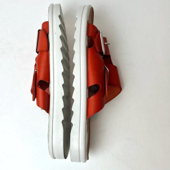 Intentionally Blank "This Is Our Other Line" Express Sandals Orange US 5.5/6 - Picture 7 of 8